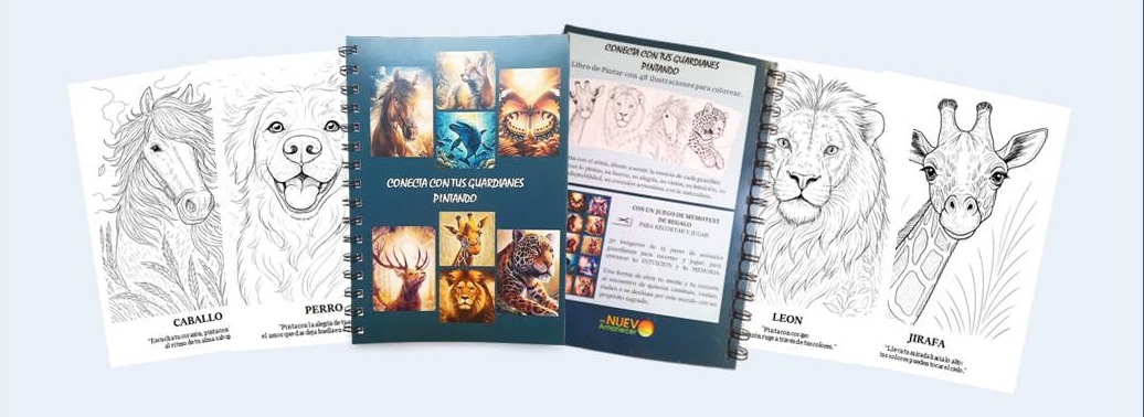 LIBRO PARA PINTAR CONECTA CON TUS GUARDIANES PINTANDO